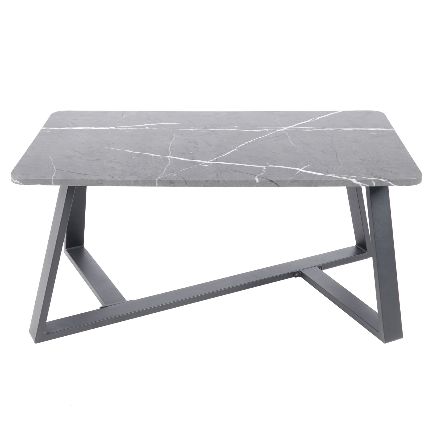Mesa de centro marmol MDF Gris 100x50