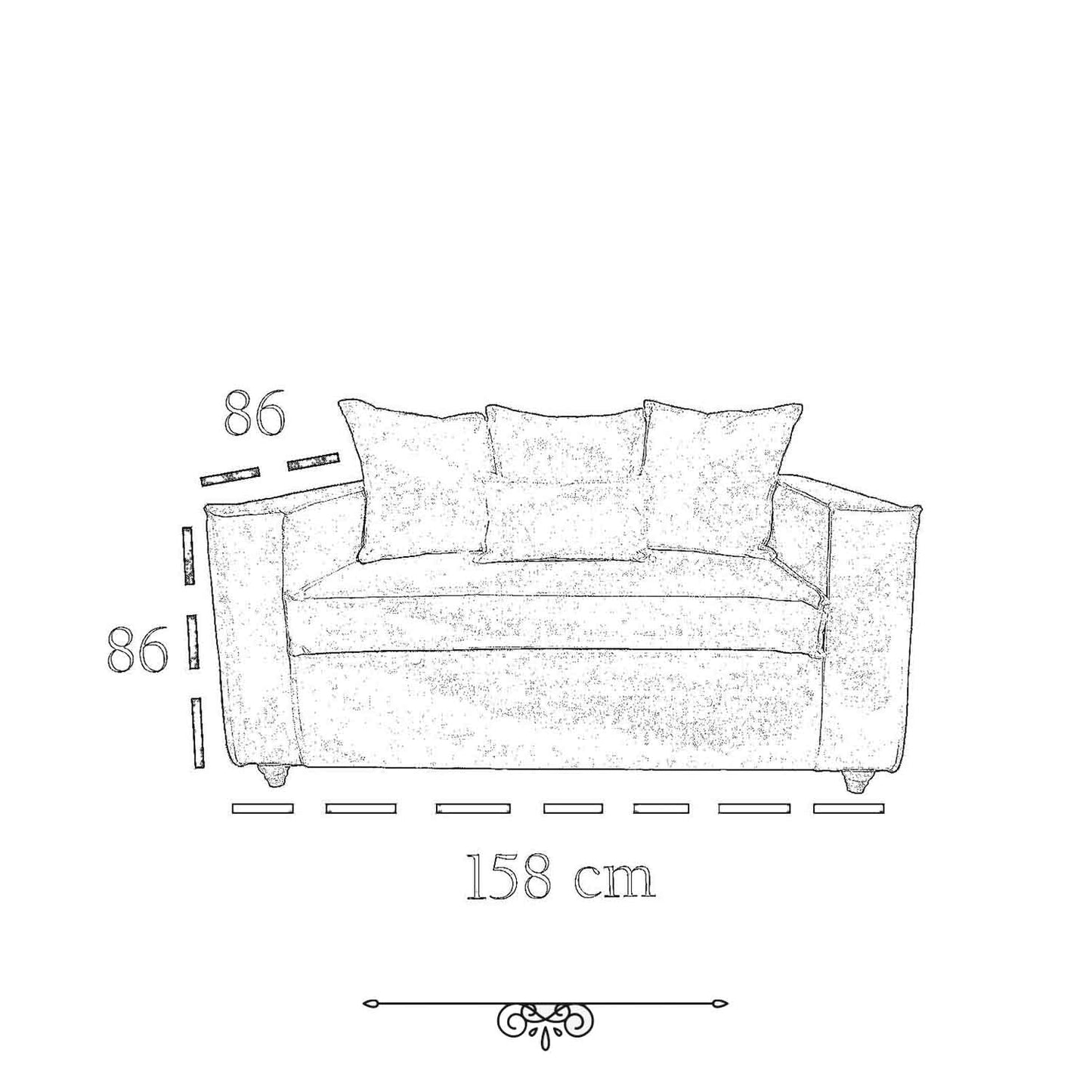 Juego de Living Homero Sofás 3 y 2 Cuerpos con Resortes Pocket Color Gris Azul