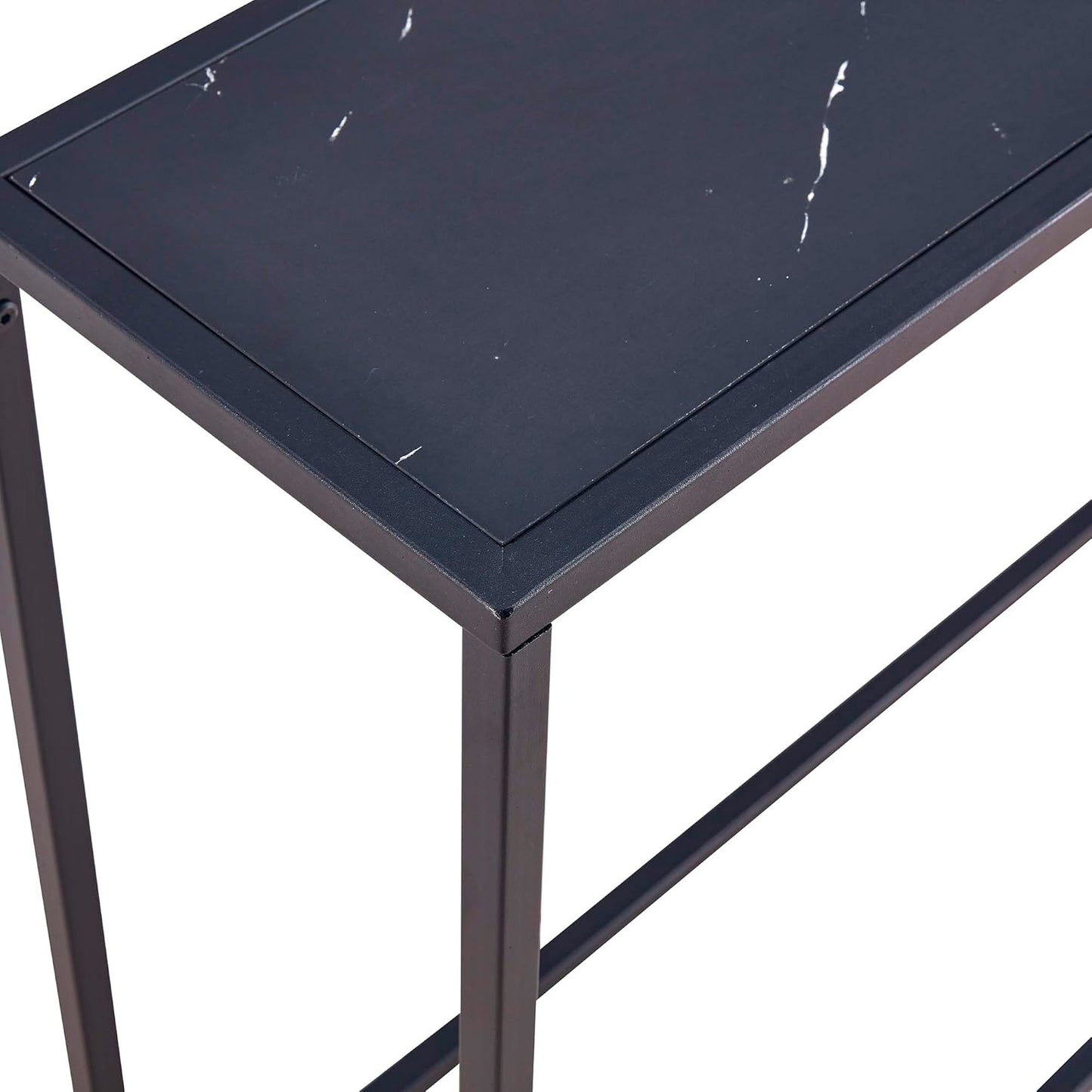 Arrimo black stone cubierta MDF marmol negro