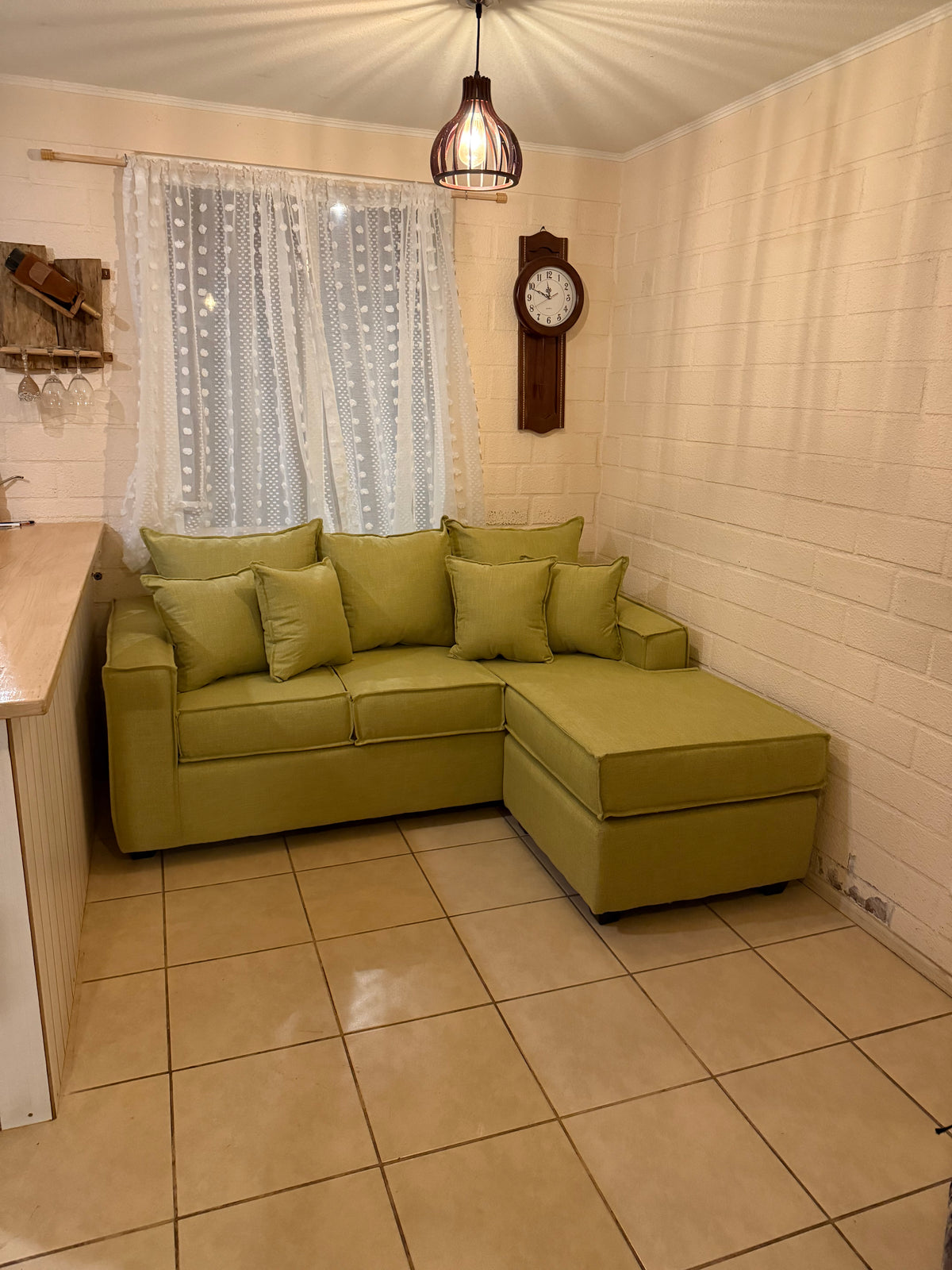 Sofa Intercambiable Homero Plus 210 Lino Pistacho