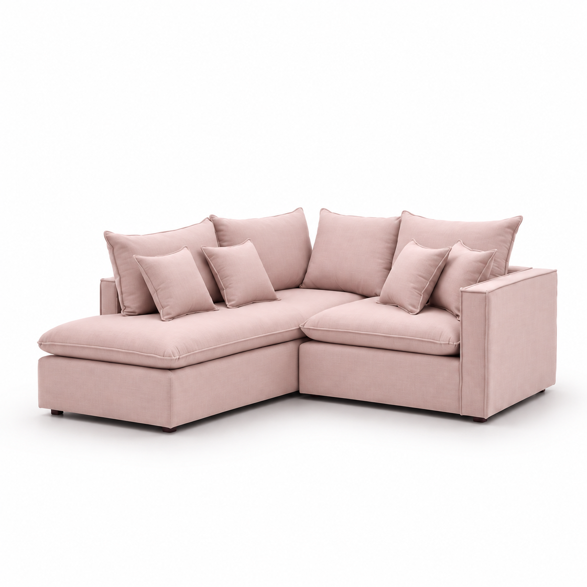 Mini Seccional Enti Hybrido / 210X90X210 / Lino Rustico, Lino Soft, Felpa