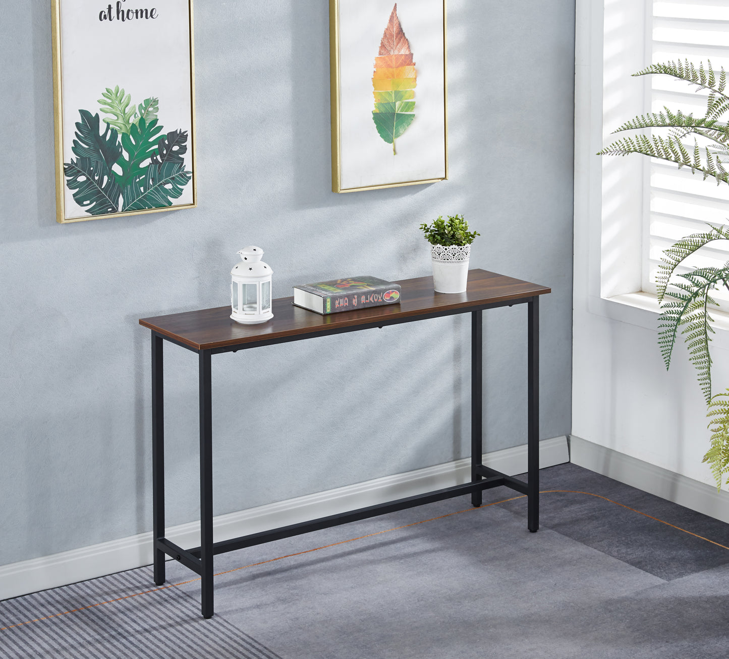 Mesa de Arrimo Rustik Madera Oscura