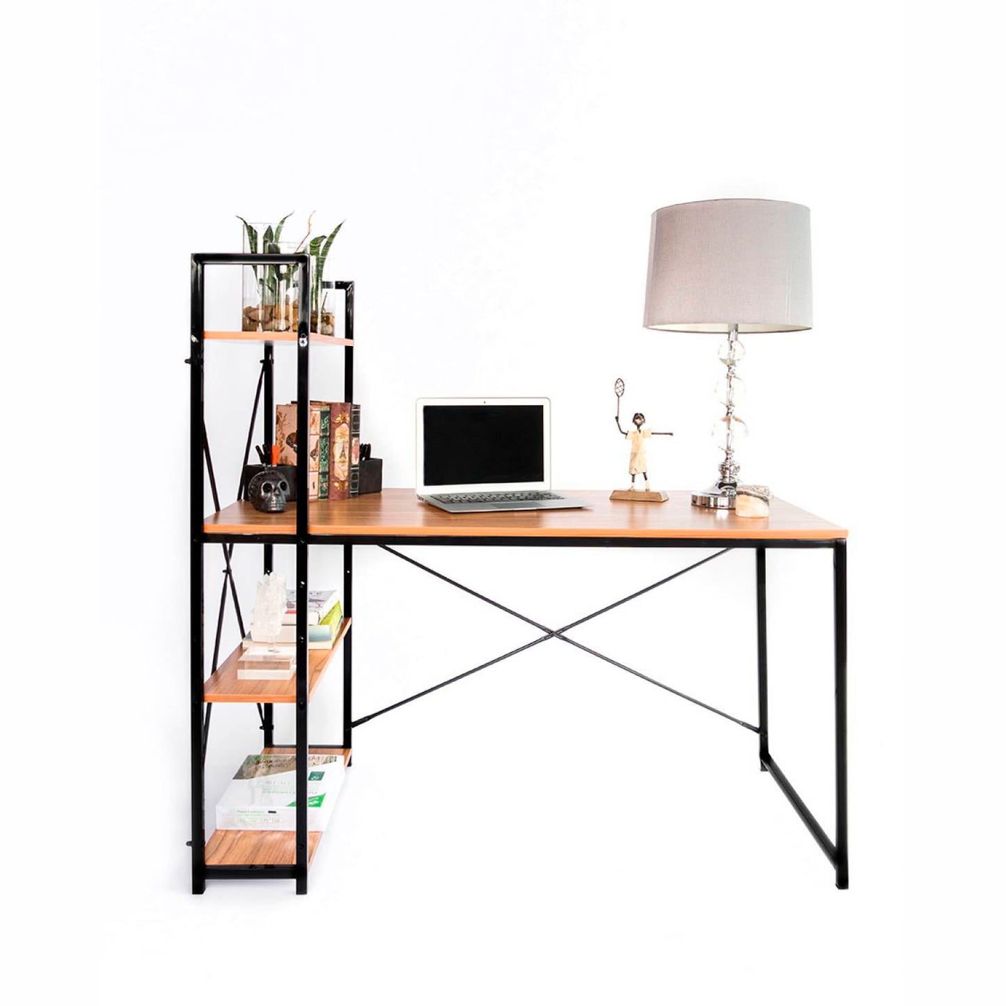Escritorio Industrial Home Office - Madera Clara