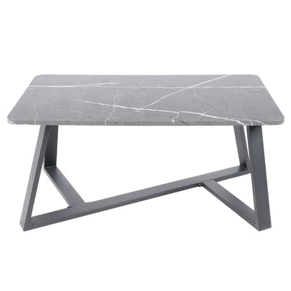 Mesa de centro marmol MDF Gris 100x50