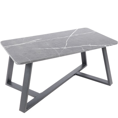 Mesa de centro marmol MDF Gris 100x50