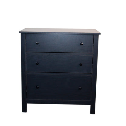 Cómoda 3 Cajones de dormitorio Oscura
