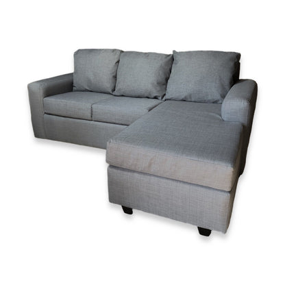 Nuevo Sofá Intercambiable Vitelio Terminación Simple 5 Cuerpos con Resorte Color Gris Medio