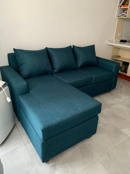 Inter Homero Plus* / Turquesa / Lino Soft y Felpa