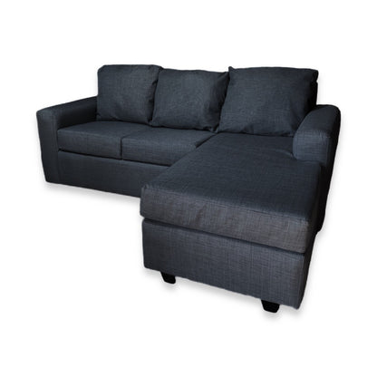 Nuevo Sofá Intercambiable Vitelio Terminación Simple 5 Cuerpos con Resorte Color Gris Marengo