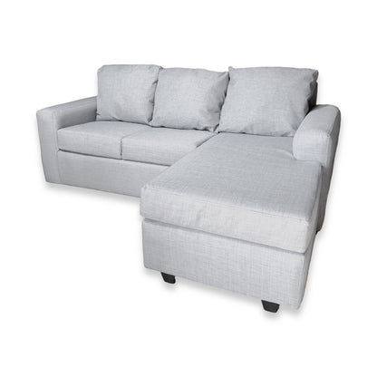 Nuevo Sofá Intercambiable Vitelio Terminación Simple 5 Cuerpos con Resorte Color Gris Claro
