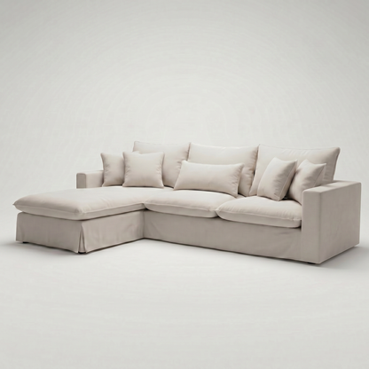 Nuevo Sofa BIG Enti con Fundas, Chaise Longue L Fija (Derecha o Izquierda) 300 x 180 & 280 x 170 cm
