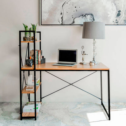 Escritorio Industrial Home Office - Madera Clara